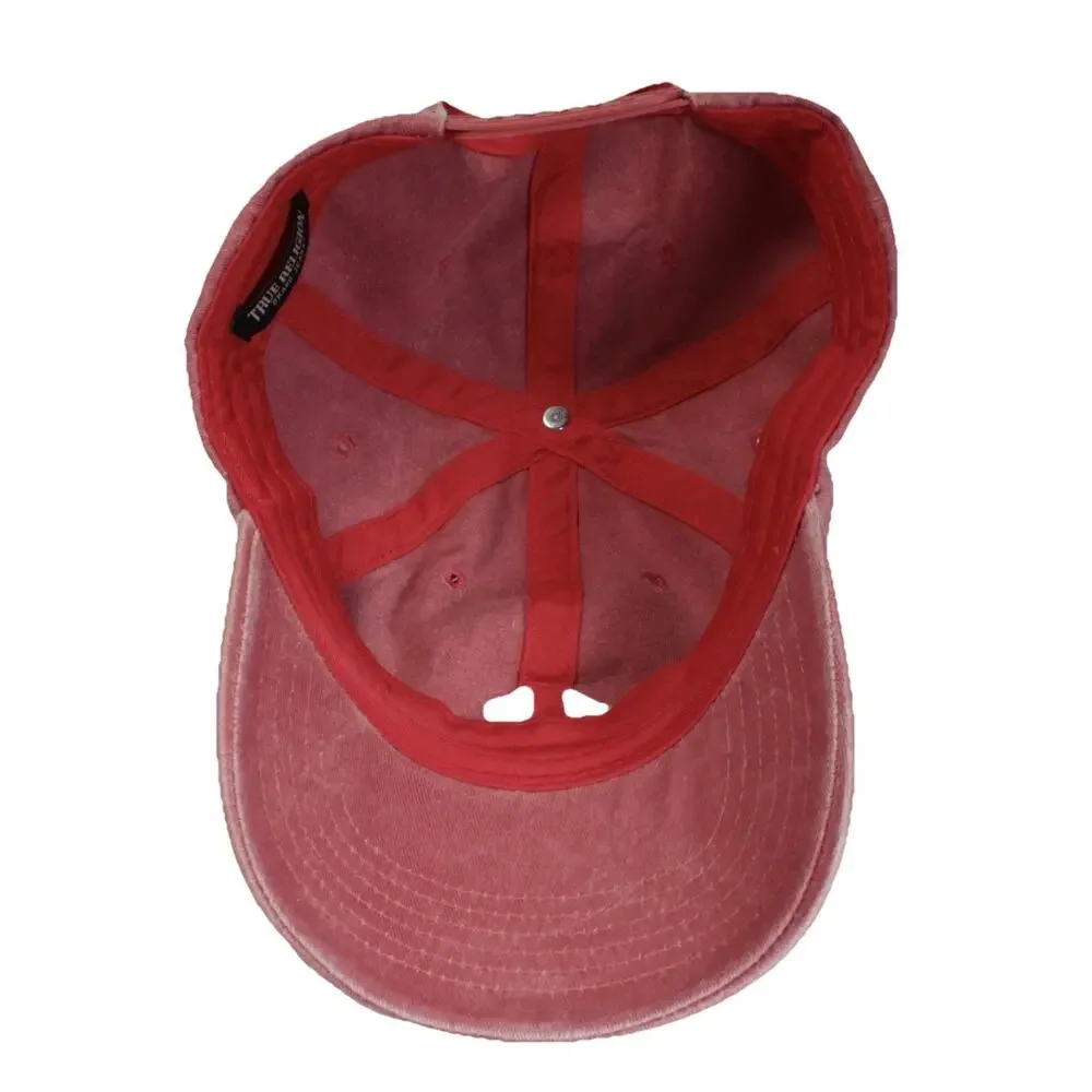 True Religion Snapback Adjustable Horseshoe Logo Faded Hat Cap